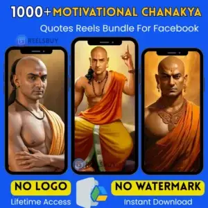 1000+ Motivational Chanakya Quotes Reels Bundle For Facebook